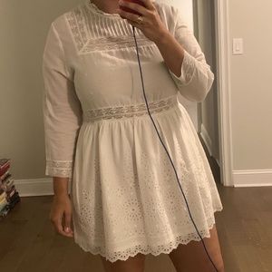 Sea New York White Eyelet Dress